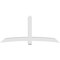 Ekena Millwork Bellingham Architectural Grade PVC Gable Bracket, 96"W x 44"H x 6"D x 6"F, 11/12 Pitch GBP096X44X0606BEL00 - alternate 2